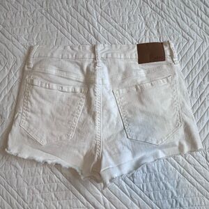 Aeropostale Vintage High Rise Shorty White Jean Shorts for Women